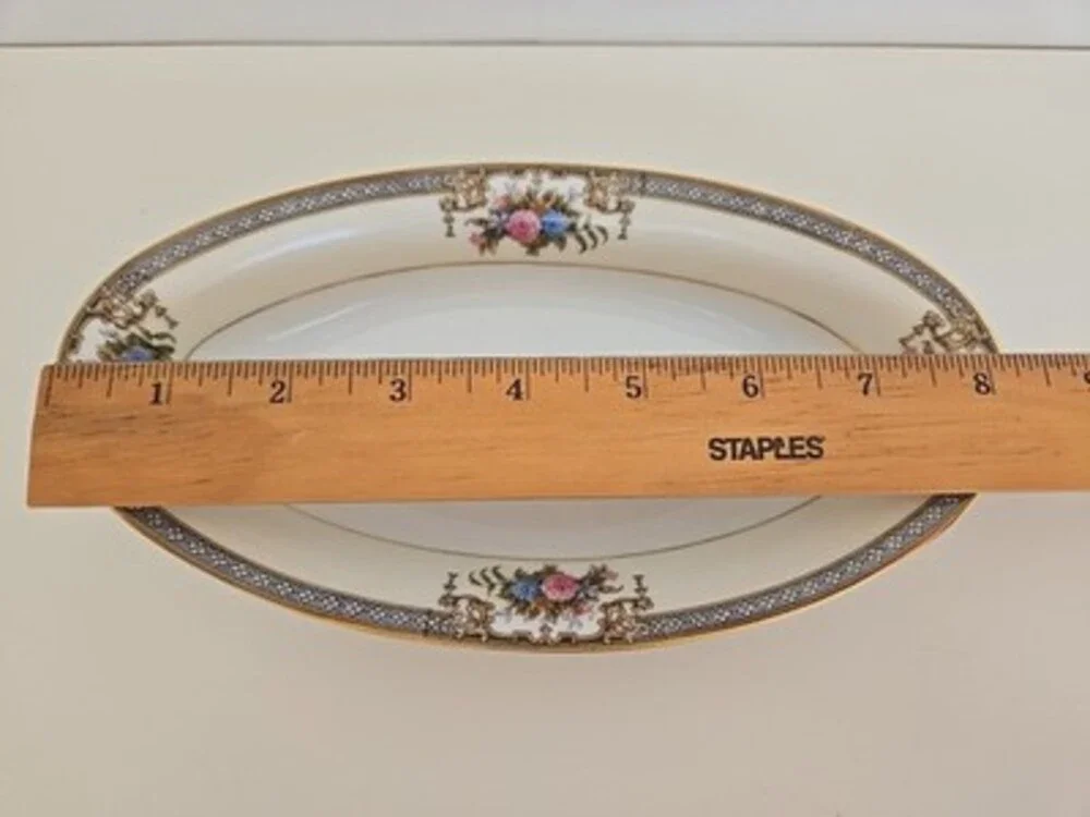 Serving Dishes - Noritake Grasmere Serving Platter Celery And Bowl